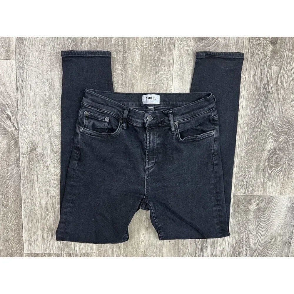 Agolde Sophie High Rise Skinny Jeans Size 29 Black - Picture 11 of 11